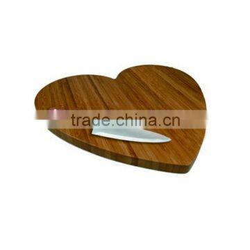 beautiful heart shaped bamboo cutting board wholesale