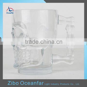 Factory Price Clear Mason Jar 500ml Skull Mason Jar Wide Mouth