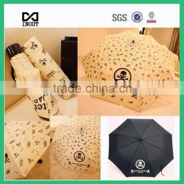 3 folding art design custom print umbrella