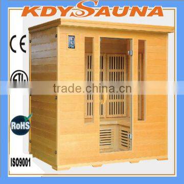 4 person hemlock carbon sauna heater far Infrared sauna room cabin