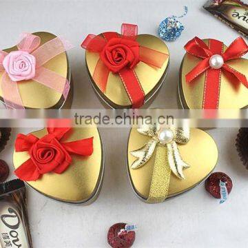 Chinese Factory Supplier High Quality Heart Tin Candy Box Wedding Favors