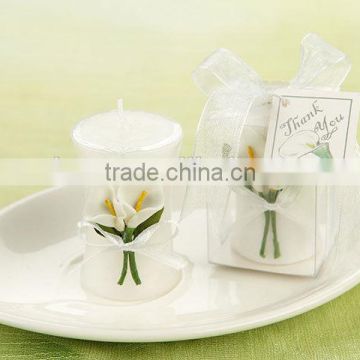 Calla Lily Elegance Vase Shaped Candle