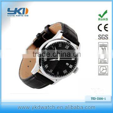 top selling 100% genuine leather watch for men