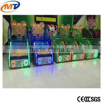 2016 New Indoor Amusement Park Center Equipment Arcade Children Kids /Coin Operated Basketball Shooting Game machine with CE