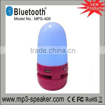 MPS-408 Bullet Colorful LED light mini bluetooth speaker speaker