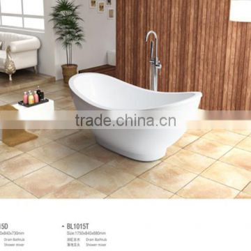 2014 new products Seasummer India Acrylic bathtub for hotel project with mix valve shower