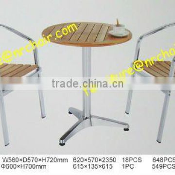 aluminium table and chair