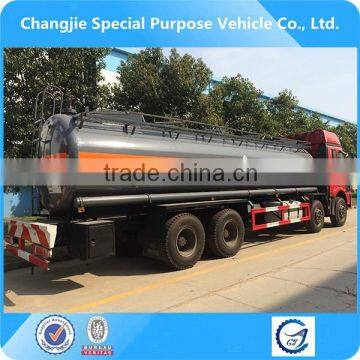 FAW 8X4 chemical liquid carrier truck,chemical liquid transport truck