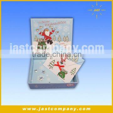 Square Musical Paper Folding Christmas Gift Box, Holiday Musical Paper Christmas Gift Box