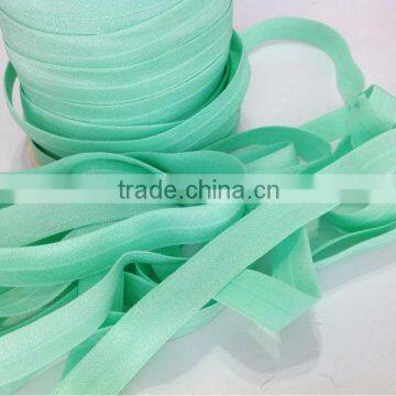 wholesale pastel green fold over elastic trim