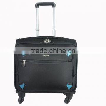 2014 new arrival black wheeled business laptop trolley case 8002A140006