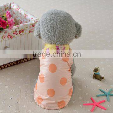 Cute Bear Flower Thermal Winter Tank Cat Dog Pet Wear Pet Apparel photo-3