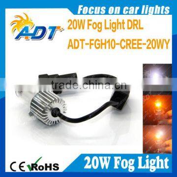 Hot Sell 20W USA CR LED Fog Light Dual Color H8/H10/H11/9005/9006/H16 Color Changing Fog Lamp Canbus Headlights for VW for Golf5 photo-5