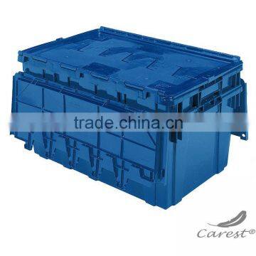 Plastic Lid Flip Top Storage and Distribution Plastic Tote photo-3