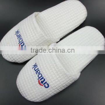 High quality and washable cotton waffle slipper