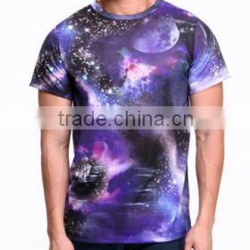 galaxy printed short sleeve t-shirt