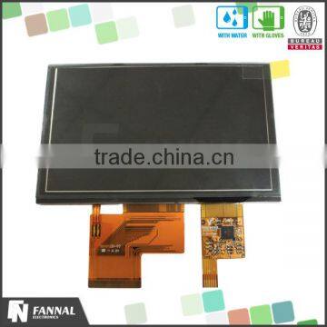 commercial grade 5" tft touch screen display module (800*480) with I2C capacitive touch screen