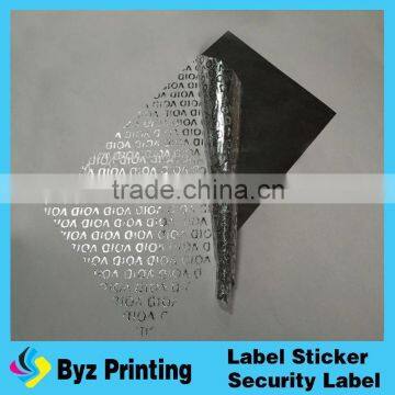 new arrive high-quality Custom Red Security Warranty VOID Sticker With Custom Design and Barcode with Numbers As Self Adhesive