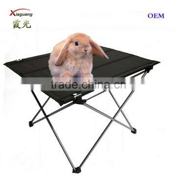 ningbo ninghai xiaguang aluminum bracket folding desk/outdoor camping desk/leisure desk
