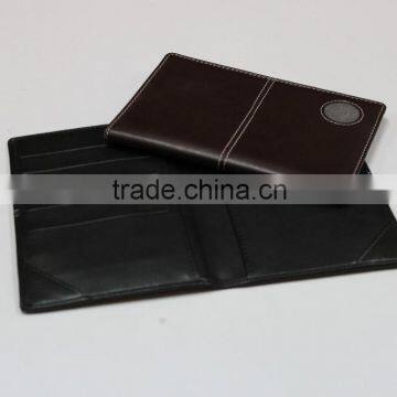 Dongguan Factory Direct Custom High-quality Leather Passport Holder With Multi-function Pocket and Customized Logo photo-4