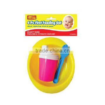 4 Pc First Feeding Set