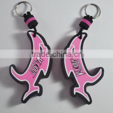 Custom shape eva key ring, eva floating keychain