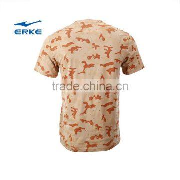 ERKE NEW Design Summer Mens Full Camo Round Neck Short Sleeve Cool t Shirt With 100% Cotton for Wholesale photo-5