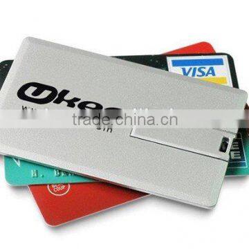 wholesale Plain white credit card usb flash drive, bulk items low price 2gb business card usb, Top Sale card usb flash drive