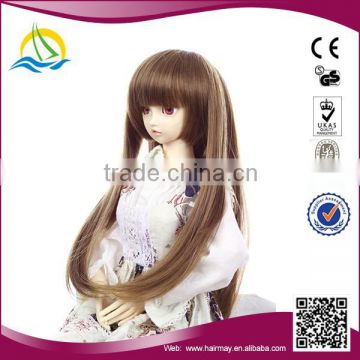 Pretty girl breadlock long grey straight doll hair wig