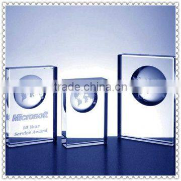 Wholesale Sort Sizes Plaque Crystal Global Etched Awards