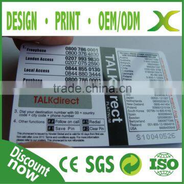 High Quality~ Mobile scratch card/ Scratch Prepaid card