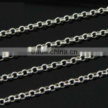 3mm 925 sterling sivler chain for jewelry