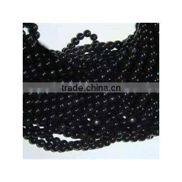 One Strand Black Onyx Natural Gemstone Beads