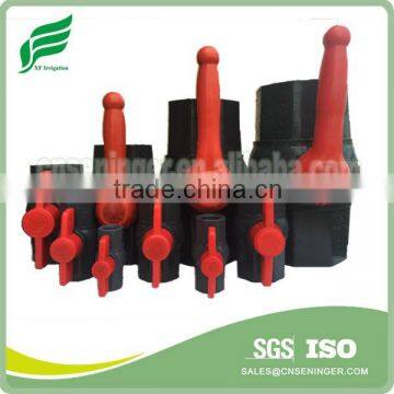 Octagonal Type PVC Ball Valve With Red Handle photo-2