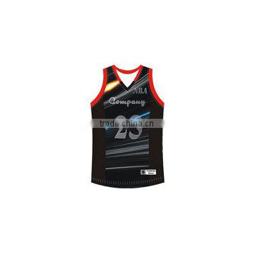 Blue 100% Polyester Dry Fit Basketball Sportswear Jersey