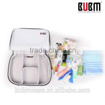 BUBM Clear PVC Portable Zipper Digital Storage Bag With Three-piece photo-6