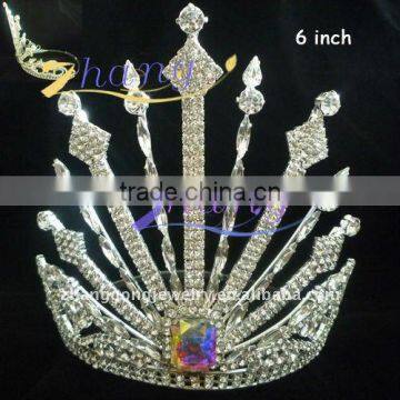 Crystal AB party princess rhinestone crown