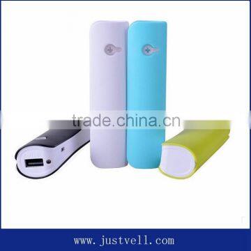 New arrival portable mini power bank biyond,power bank flash light , 2600mAh power bank