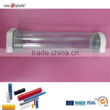 PP transparent PVC clear PE colorful plastic twist labelling printing plastic tube packaging for multi pack drills Twist Pack DP