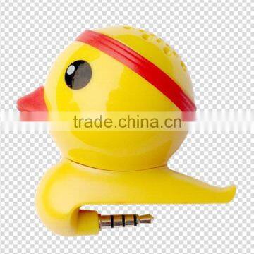 Little Duck Shape Design Mini Speaker Audio Dock for Iphone Ipod and All 3.5mm Audio Output Devices photo-4