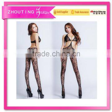 CK6015 new hollow-out sexy jumpsuits seamless body stocking