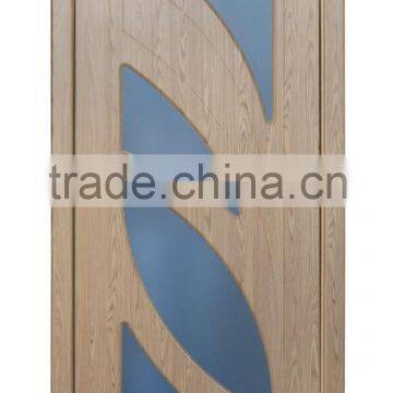 Latest wooden Interior glass door design