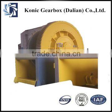 Petrol engine powered drive winch crane hydraulic gearbox