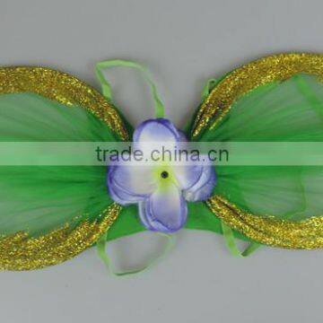 Green gauze angel wings Flower Fairy wings for party