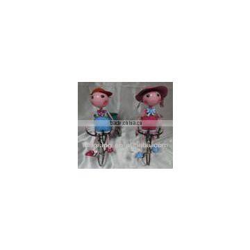 Bicycle Metal Doll decoration art