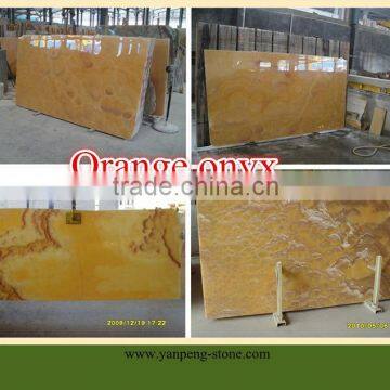 Honey Yellow Orange Onyx Slab