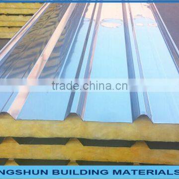 Chinese factory glass wool sandwich panel for wall and roof