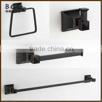 17300 china goods wholesale high quality zinc alloy black bathroom accessories set