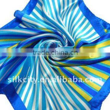 Winter Fashion Hand Print Colorful silk scarf