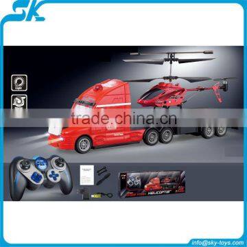 !3.5CH R/C Infrared Helicopter, with drag head car 3.5ch rc helicopter and rc truck rc flying truck